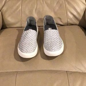 Women’s Steve Madden “EXX” slip - on woven shoes.